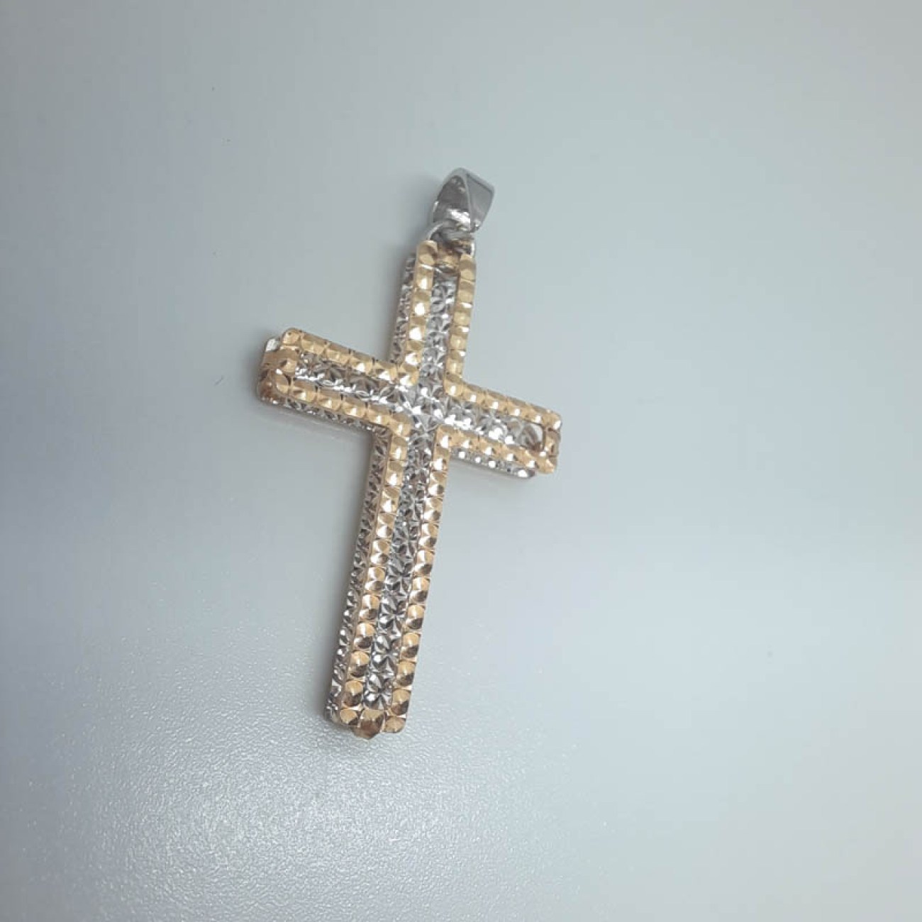 Σταυρός χρυσός λευκόχρυσος eden