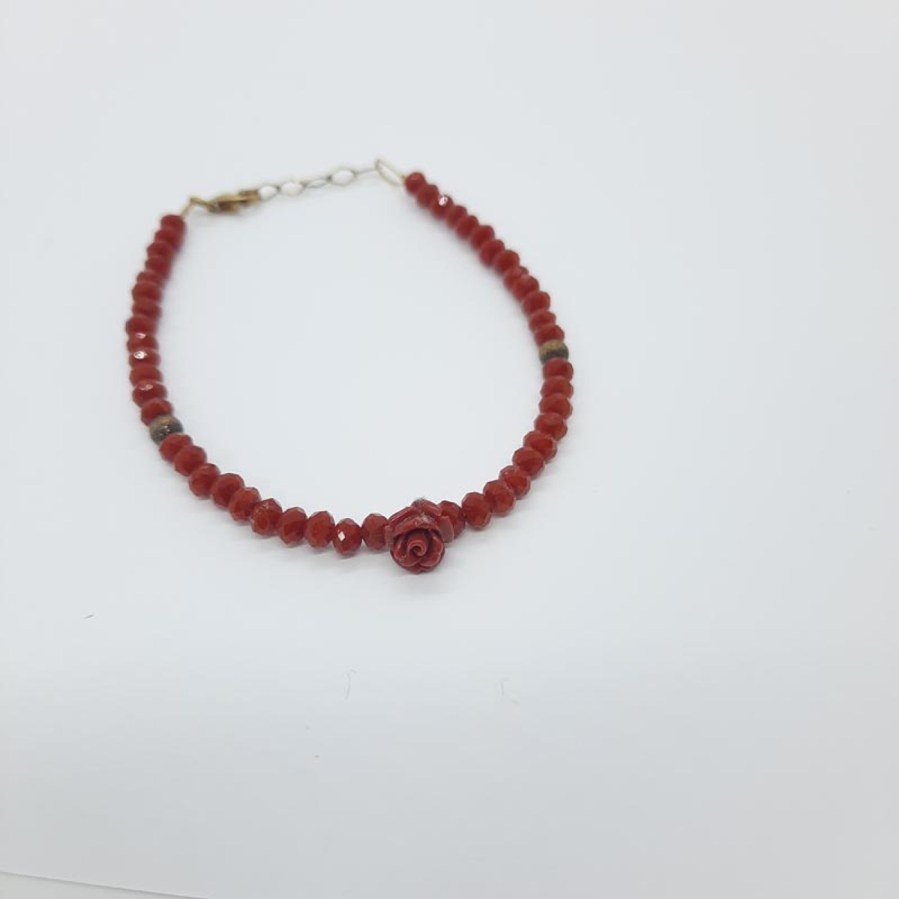 Βραχιόλι φω κόκκινο τριαντάφυλλο