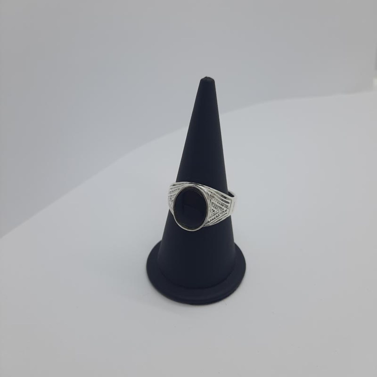 Ανδρικό δαχτυλίδι ασήμι black power 