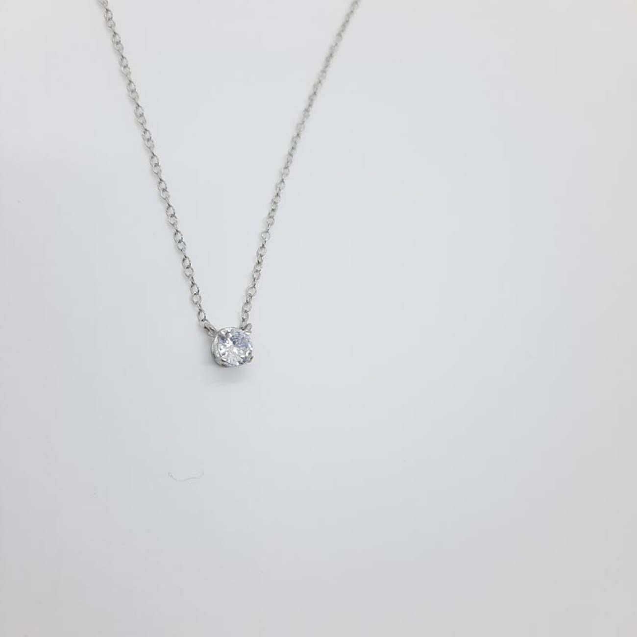 Κολιέ ασήμι 9.25 διακριτικό ζιργκόν