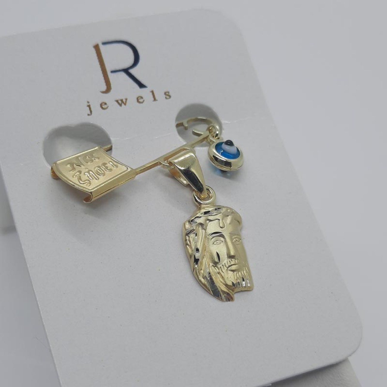 Χρυσό φυλακτό μωρού με Χριστό