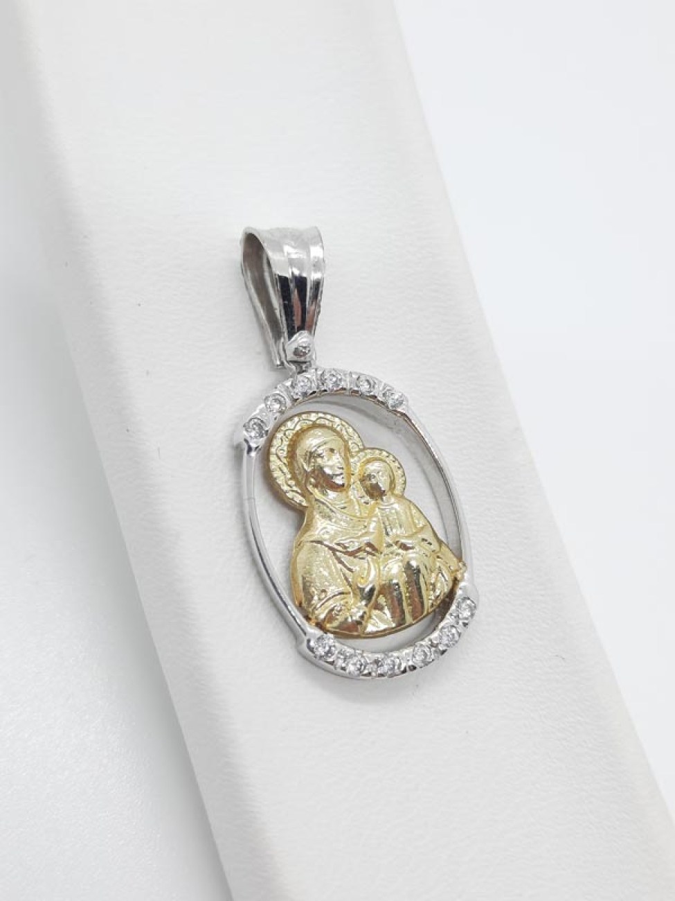 Μενταγιόν Παναγία χρυσή 14 Καράτια 