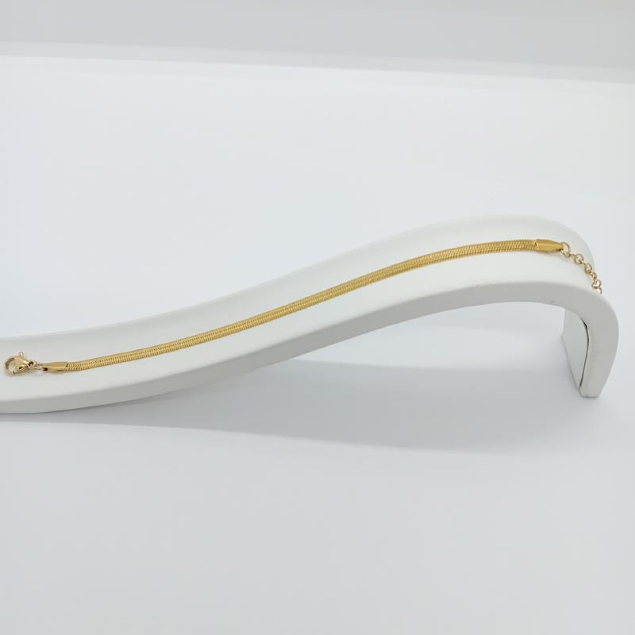 Βραχιόλι ατσάλι snake χρυσαφένια απόχρωση