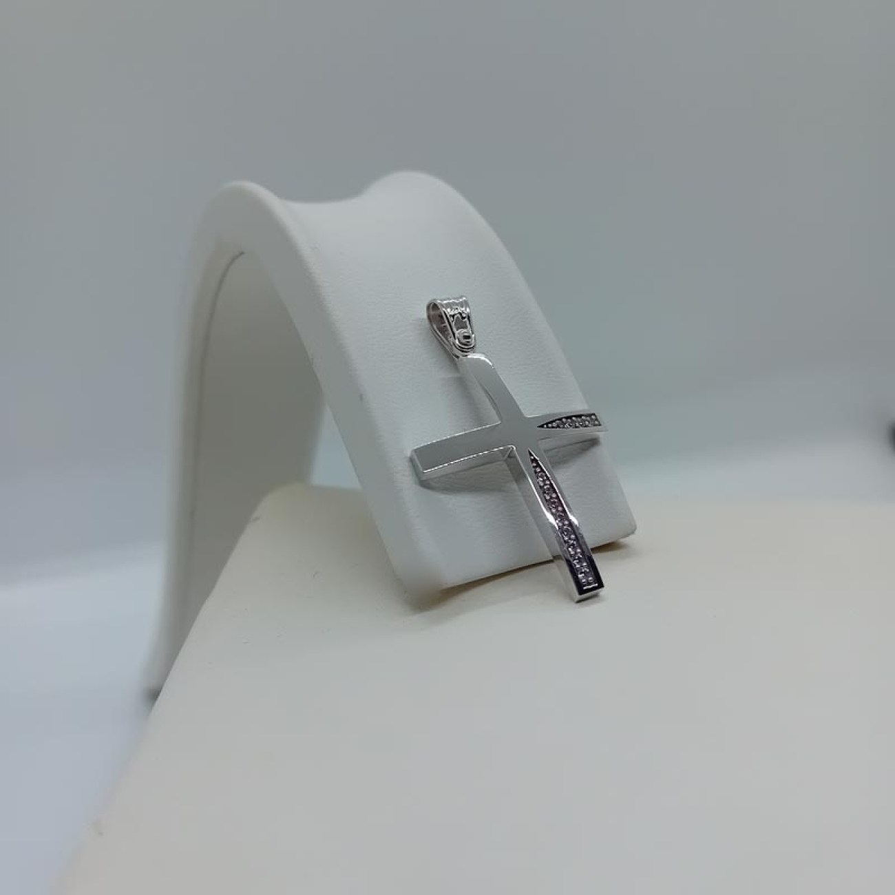 Βαπτιστικός σταυρός λευκόχρυσος beauty K9