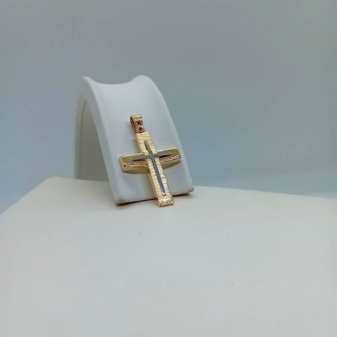 Σταυρός βάπτισης χρυσός SHINY