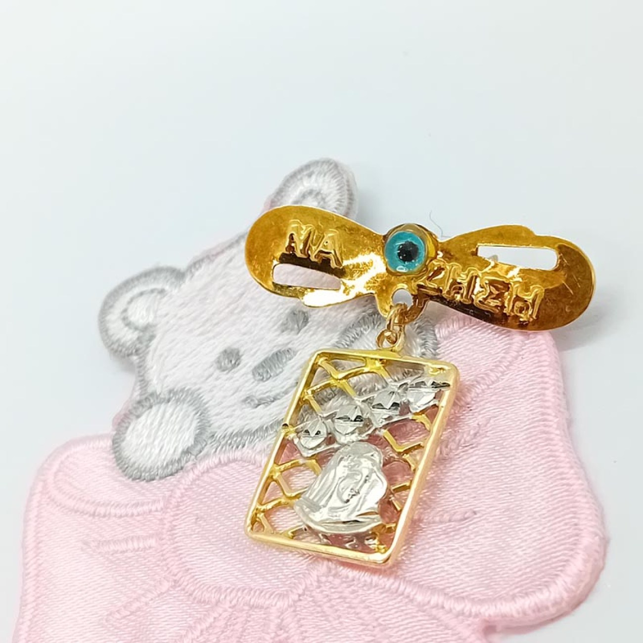 Χρυσό φυλαχτό Κ14 Παναγία