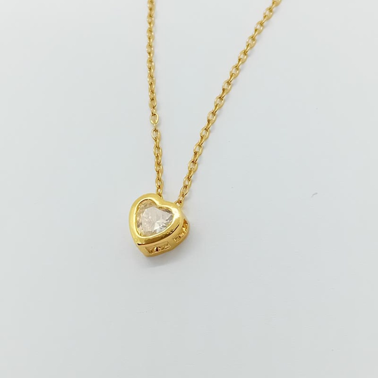 Κολιέ καρδούλα επιχρυσωμένο ασήμι