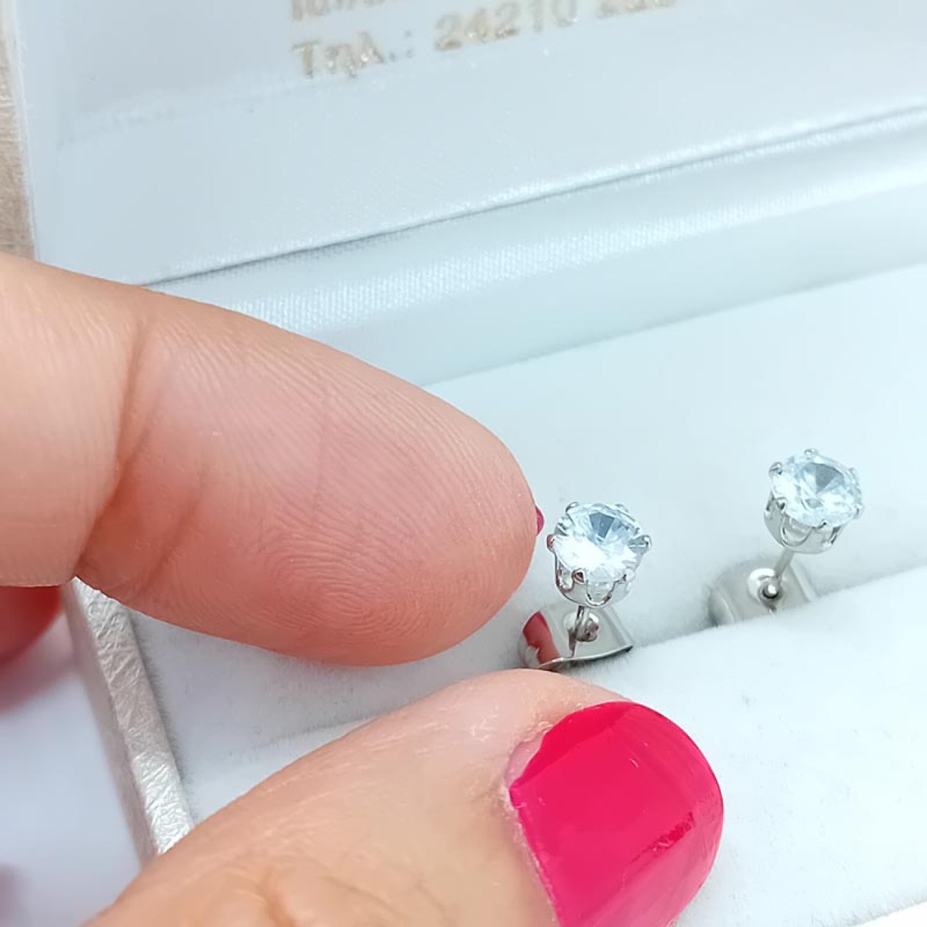 Σκουλαρίκια ασήμι 925 γαλάζιο ζιργκόν μονοπετράκια