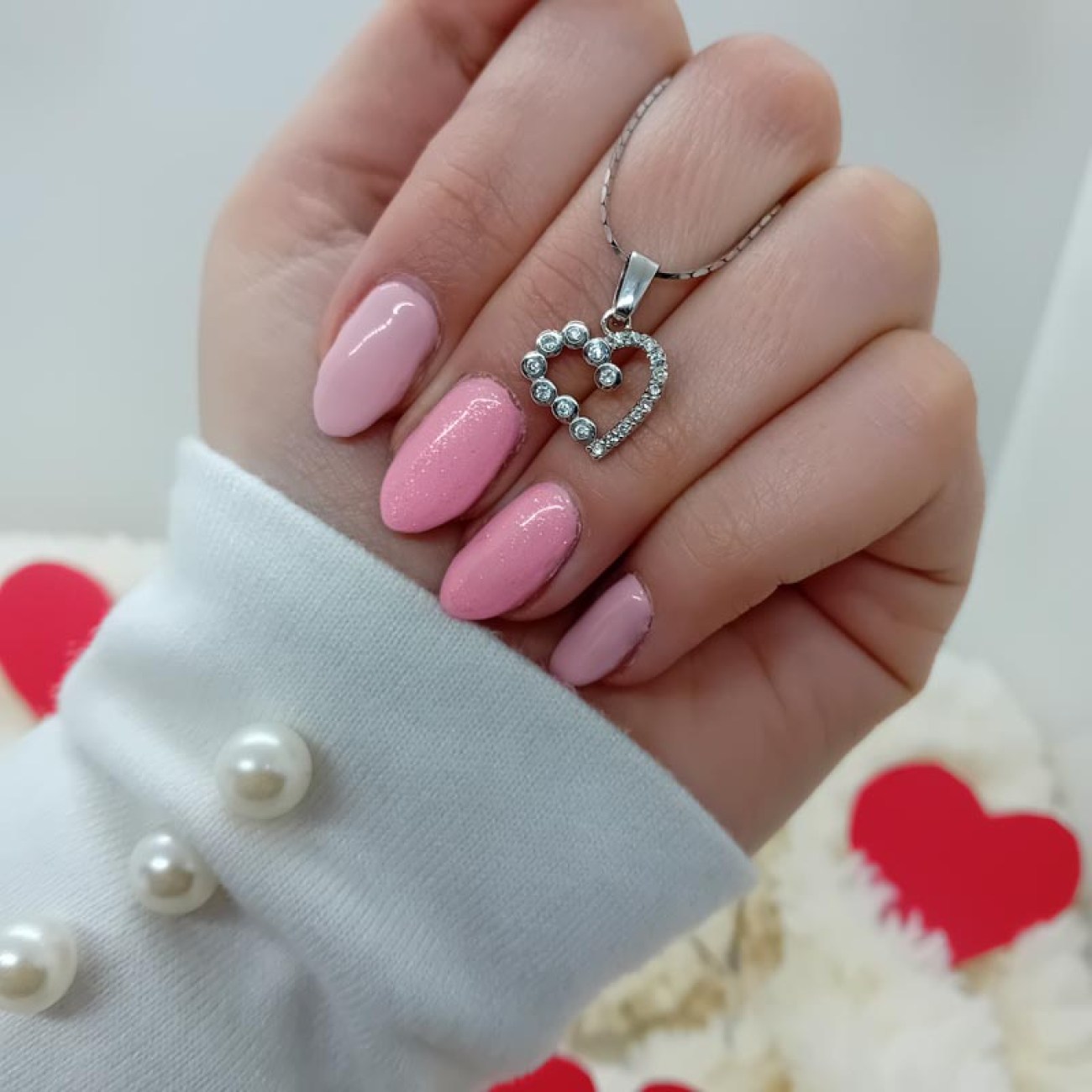 Κολιέ με καρδούλα ΑΣΗΜΙ 925 & ΖΙΡΓΚΟΝ