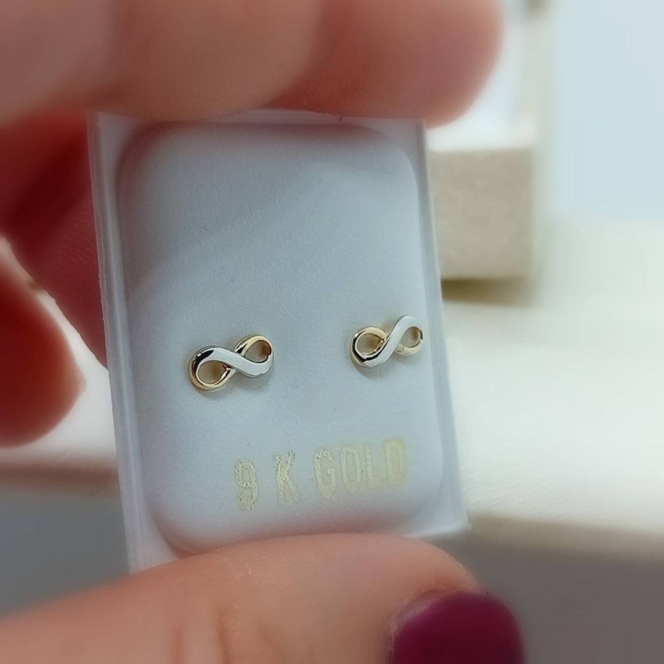 Σκουλαρίκια ΧΡΥΣΑ Κ9 "άπειρο"