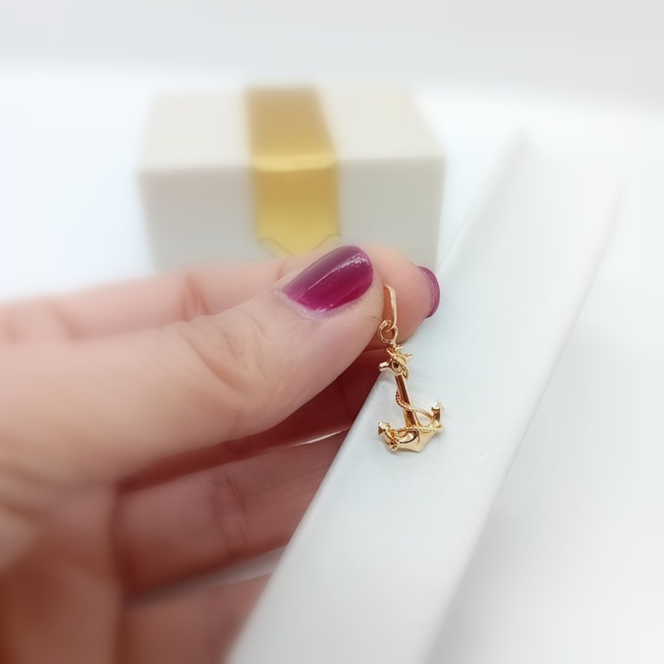 Χρυσή άγκυρα μενταγιόν 14 ΚΑΡΑΤΙΩΝ