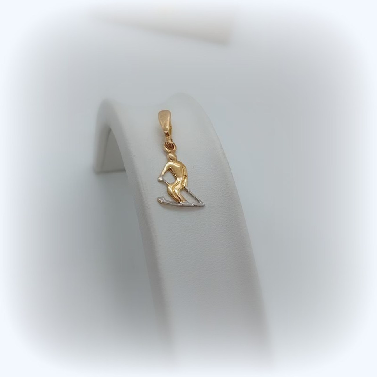 Μενταγιόν σκιέρ χρυσός 14 ΚΑΡΑΤΙΑ