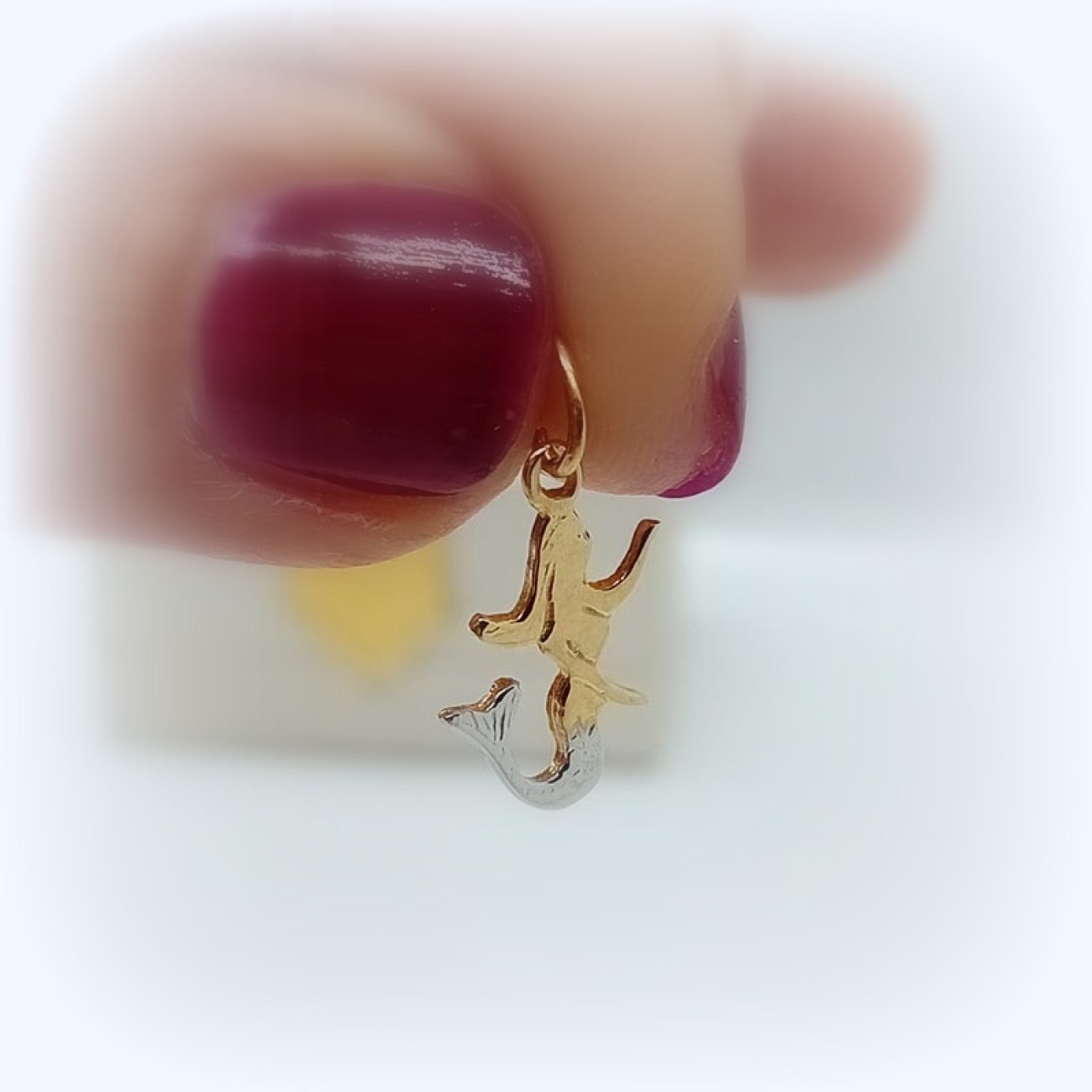 Χρυσή γοργόνα μενταγιόν Κ14