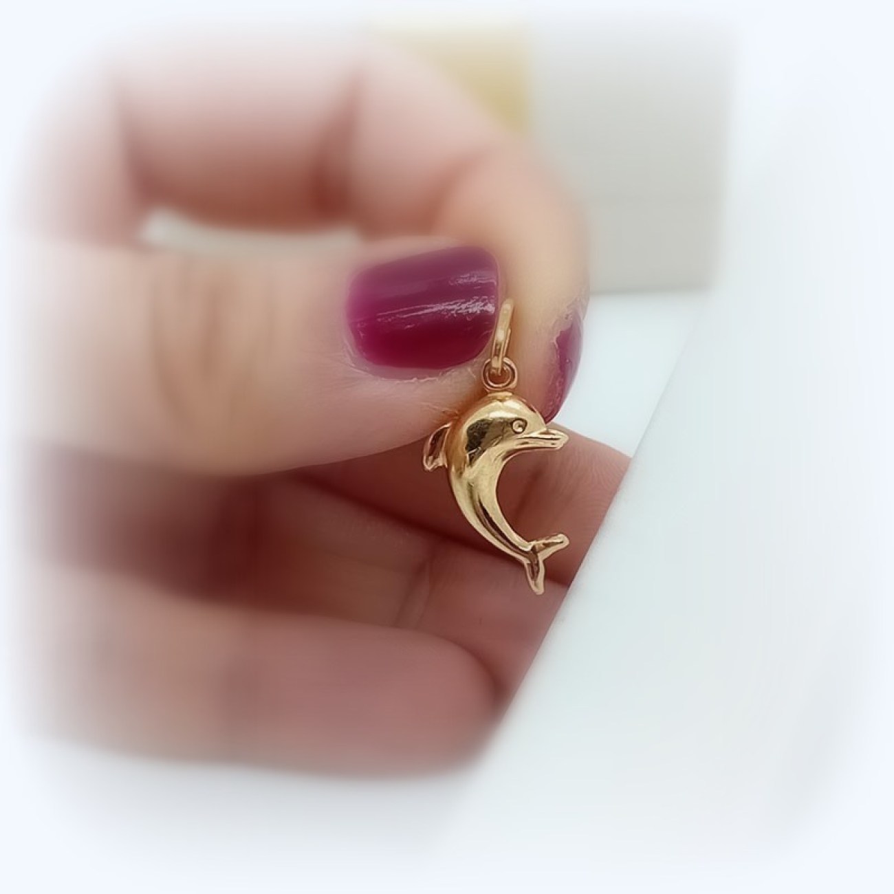 Χρυσό μενταγιόν δελφινάκι Κ14