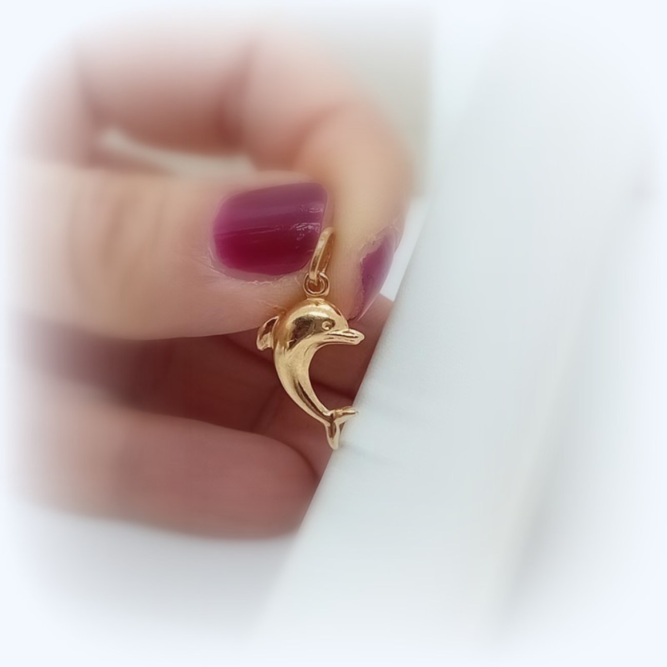 Χρυσό μενταγιόν δελφινάκι Κ14