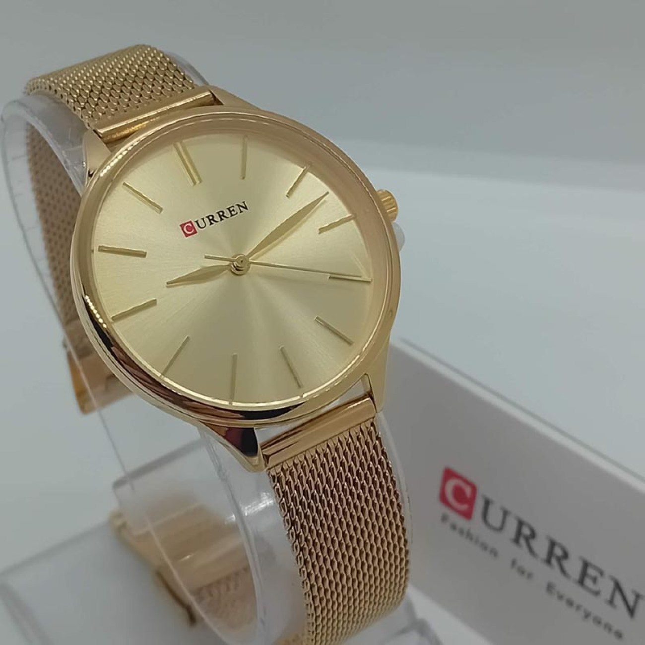 Ρολόι χειρός UNISEX χρυσαφένια απόχρωση