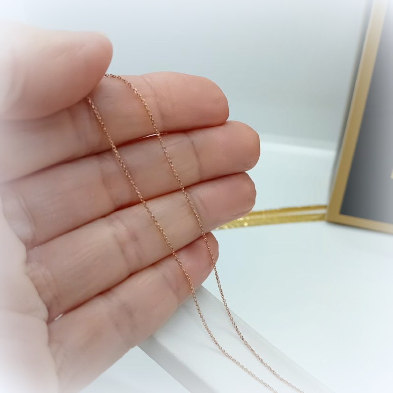 Αλυσίδα λαιμού ROSEGOLD K14