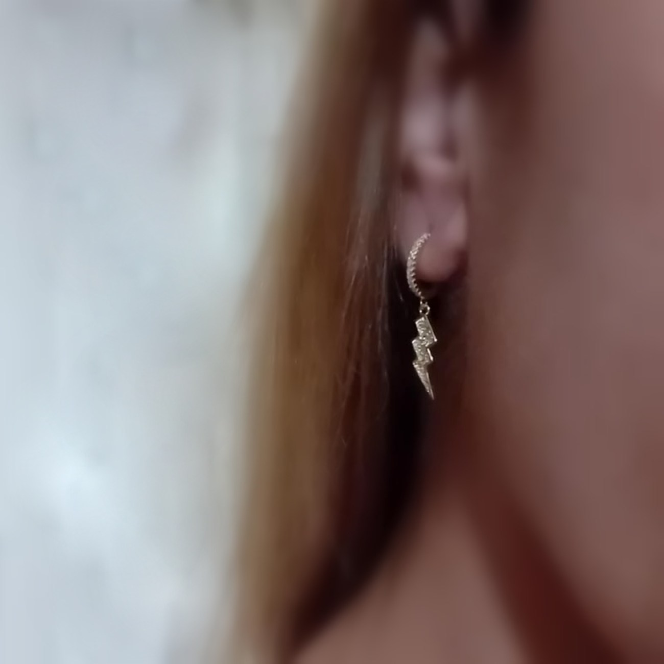 Σκουλαρίκια επίχρυσα κρεμαστά ΚΕΡΑΥΝΟΙ