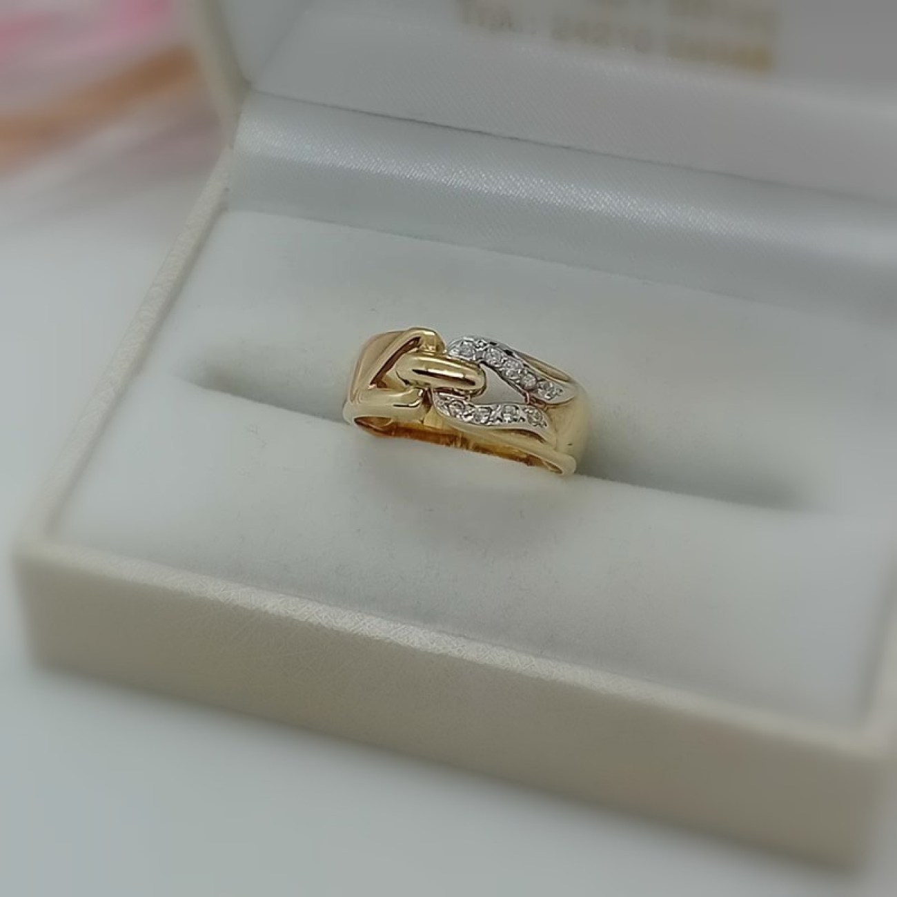 Χρυσό δαχτυλίδι Κ14 "κόμπος"