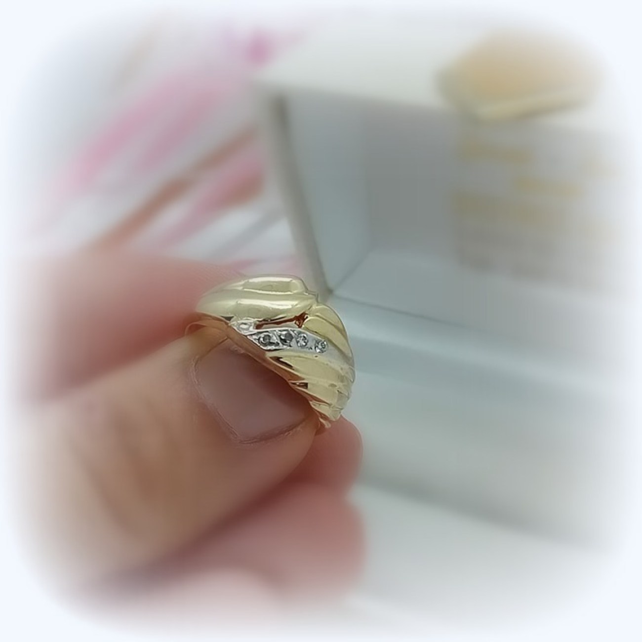 Χρυσό δαχτυλίδι Κ14 luxury