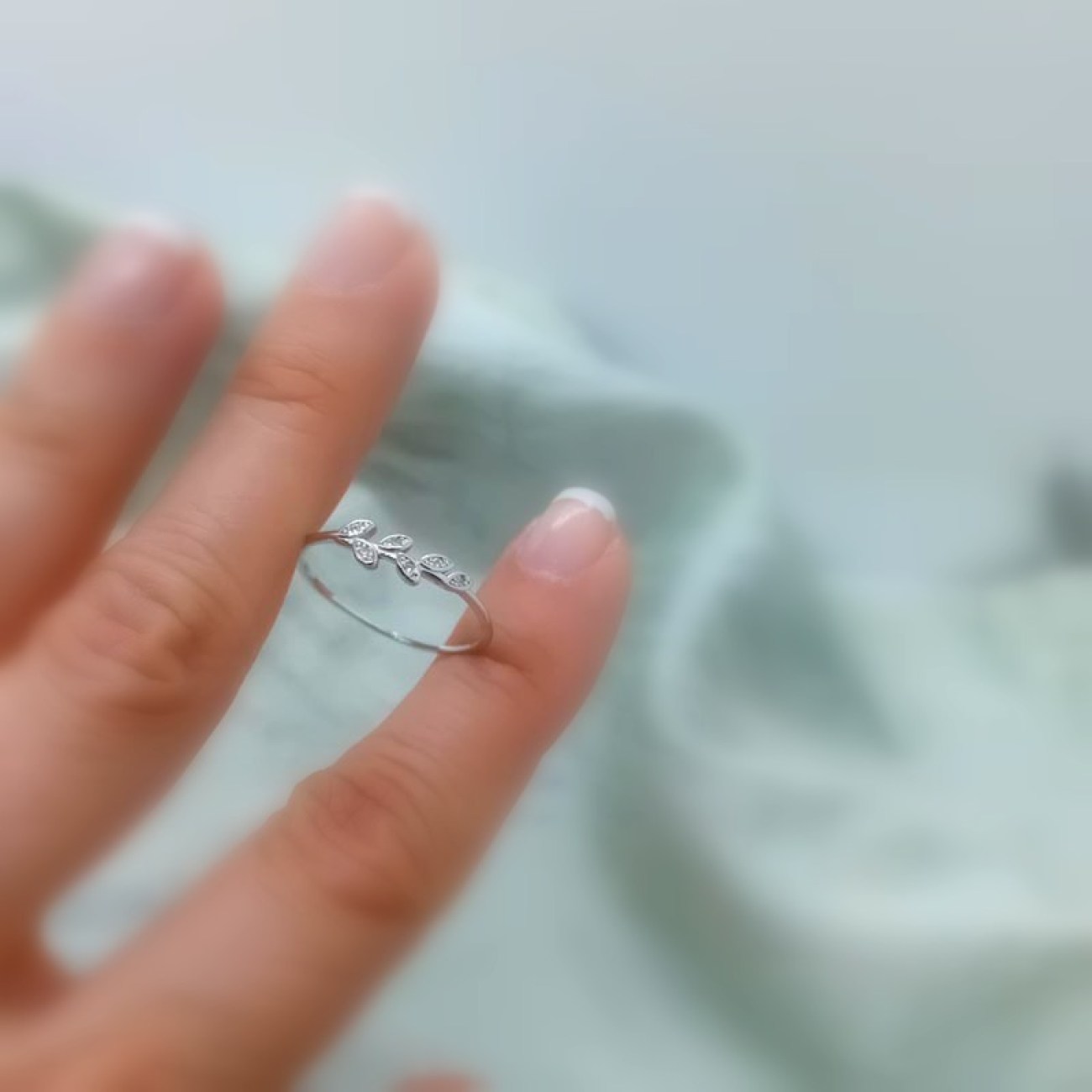 ΔΑΧΤΥΛΙΔΙ Ασήμι 925 "κλαδί ελιάς"