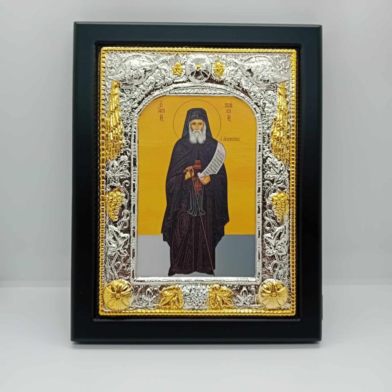 ΑΓΙΟΣ ΠΑΙΣΙΟΣ εικόνα ΑΣΗΜΙ-ΧΡΥΣΟ