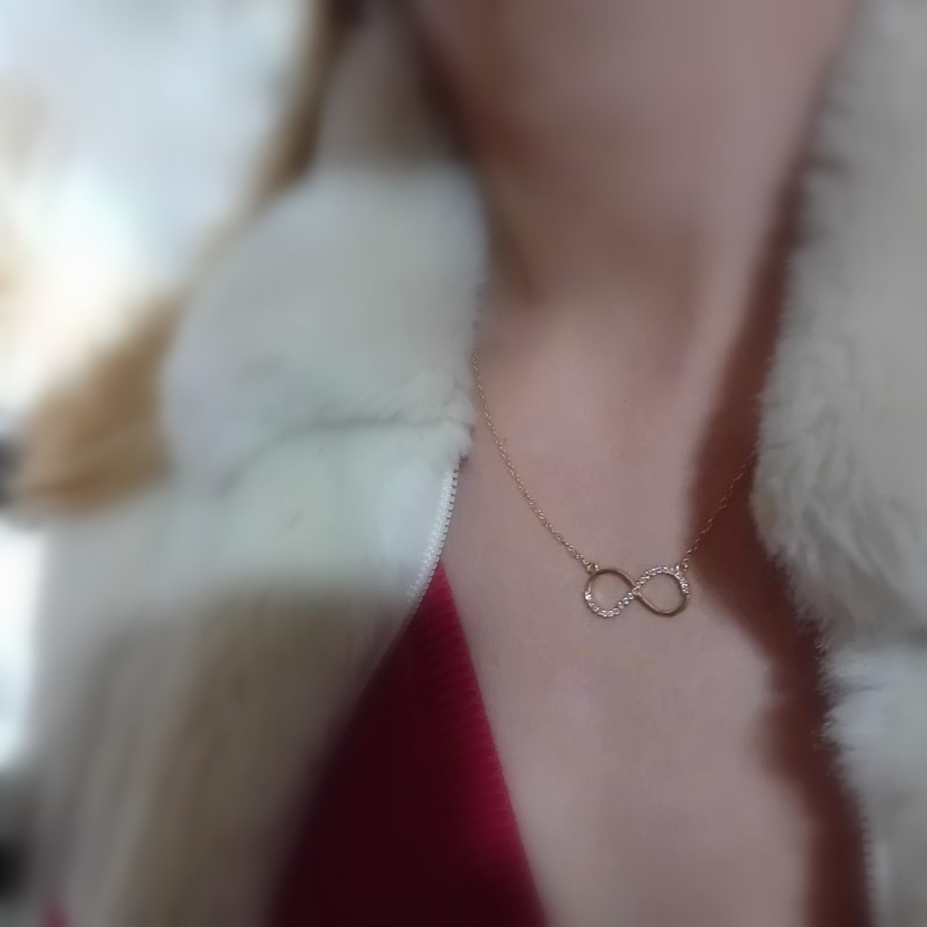 Κολιέ ΑΠΕΙΡΟ επιχρυσωμένο ασήμι με ζιργκόν