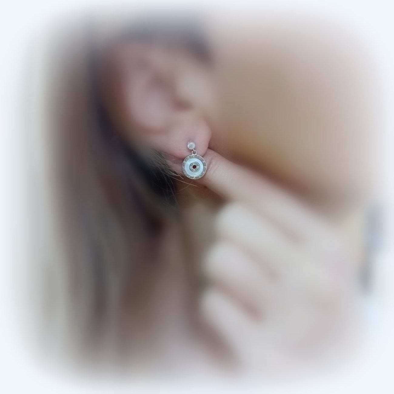 Σκουλαρίκια κρεμαστά ΑΣΗΜΙ 925 με φίλντισι