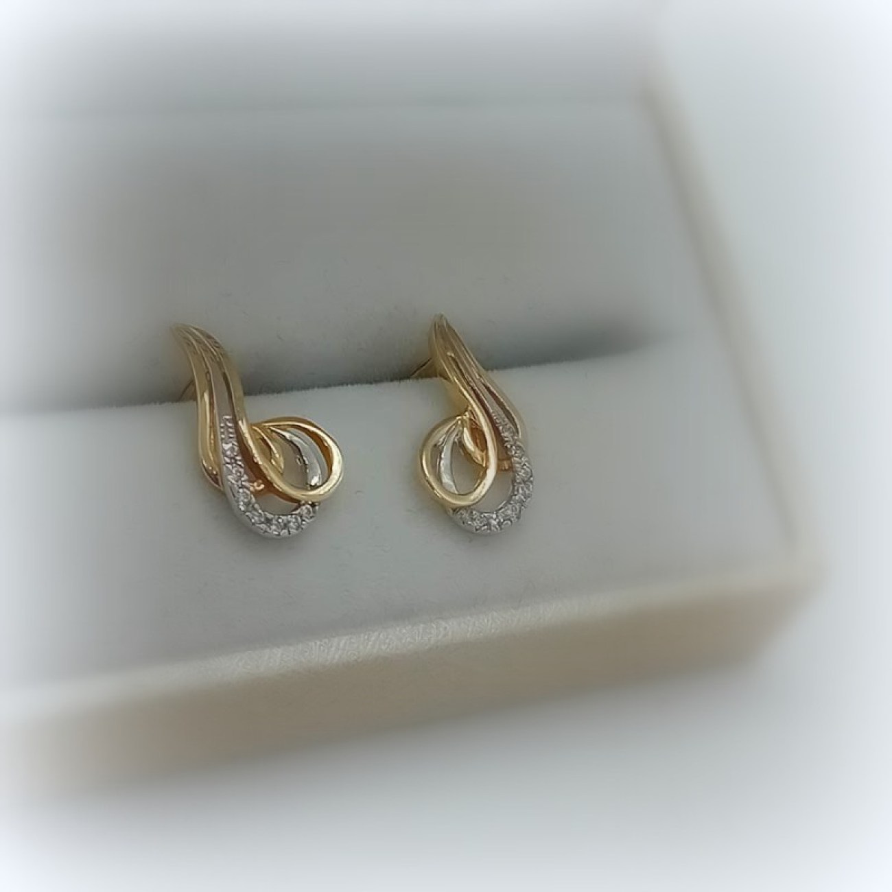 Χρυσά σκουλαρίκια Κ14 μακριά