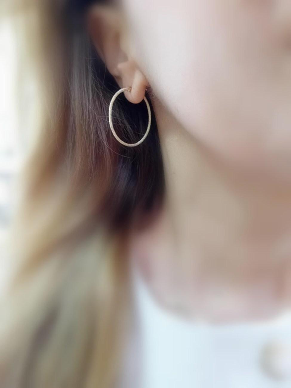 Χρυσοί κρίκοι ζαγρέ επιφάνεια Κ14