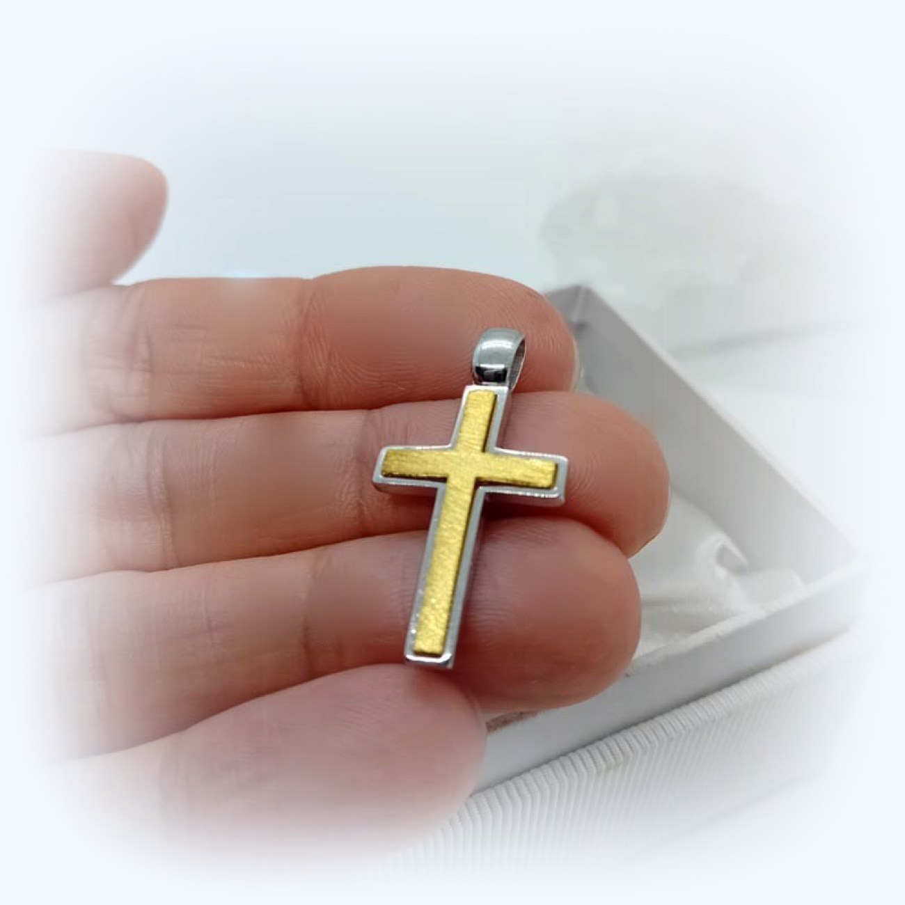 Σταυρός ΕΠΙΧΡΥΣΟΣ ασήμι 