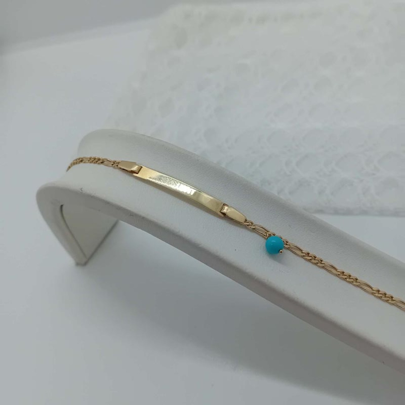 ΤΑΥΤΟΤΗΤΑ χρυσή unisex με τυρκουάζ