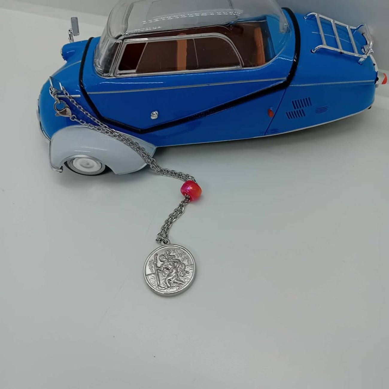 ΑΓΙΟΣ ΧΡΙΣΤΟΦΟΡΟΣ & ΠΑΝΑΓΙΑ για όχημα από ατσάλι