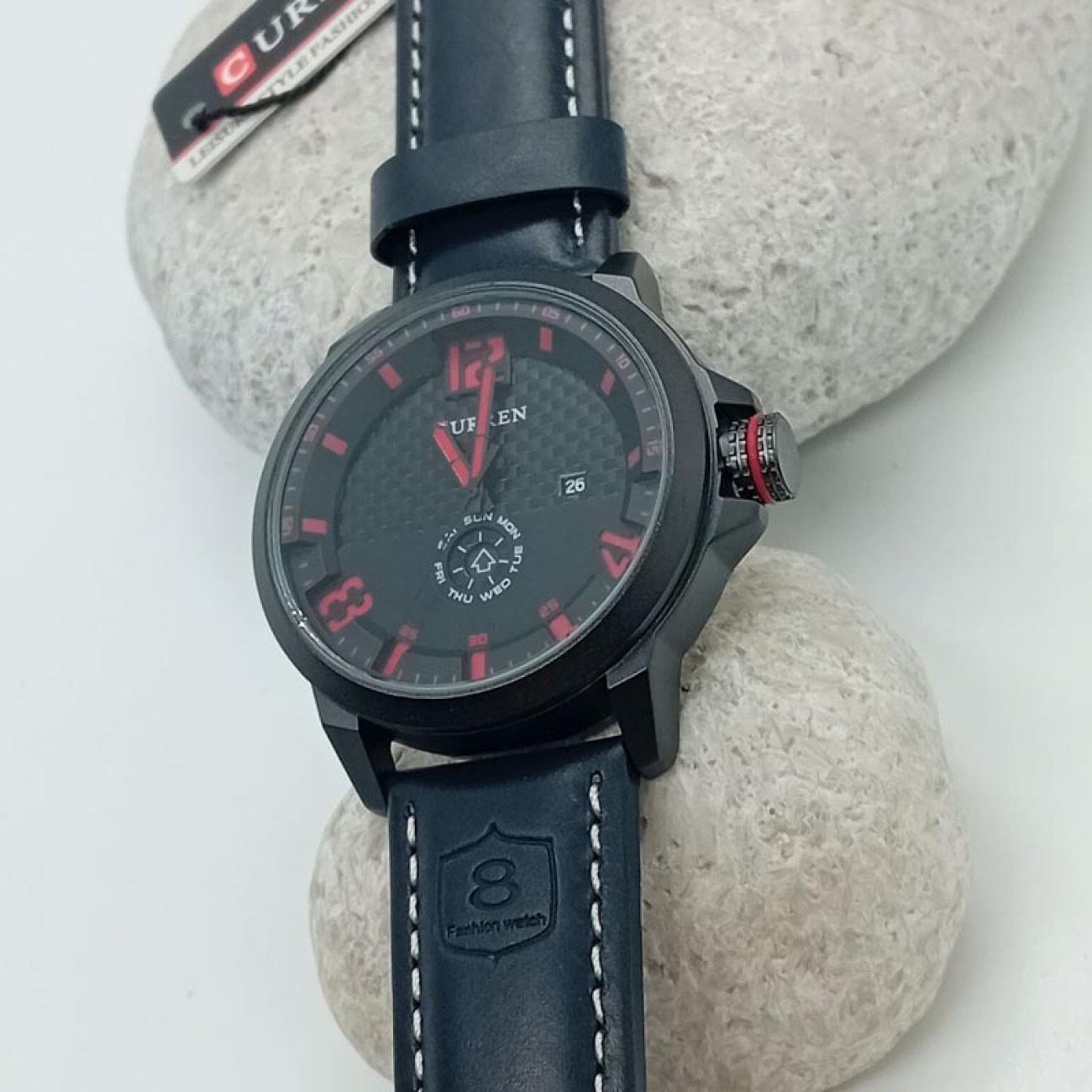 ΡΟΛΟΙ ανδρικό μαύρο λουράκι CURREN