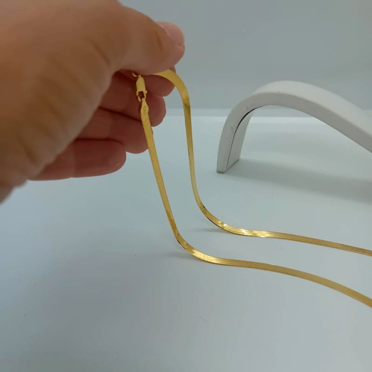 ΑΛΥΣΙΔΑ ΛΑΙΜΟΥ snake επιχρυσωμένο ασήμι