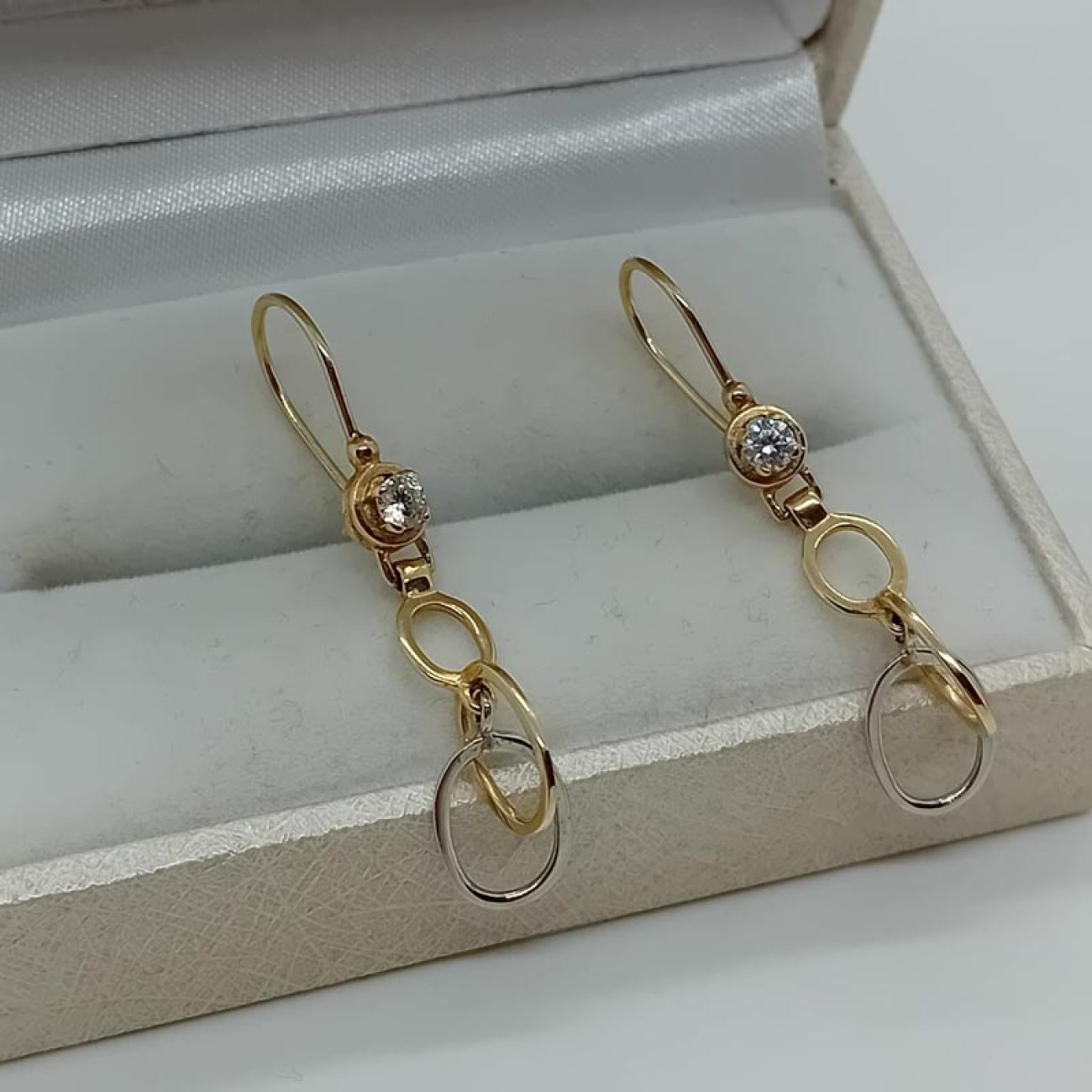 Glamorous μακριά χρυσά σκουλαρίκια Κ14