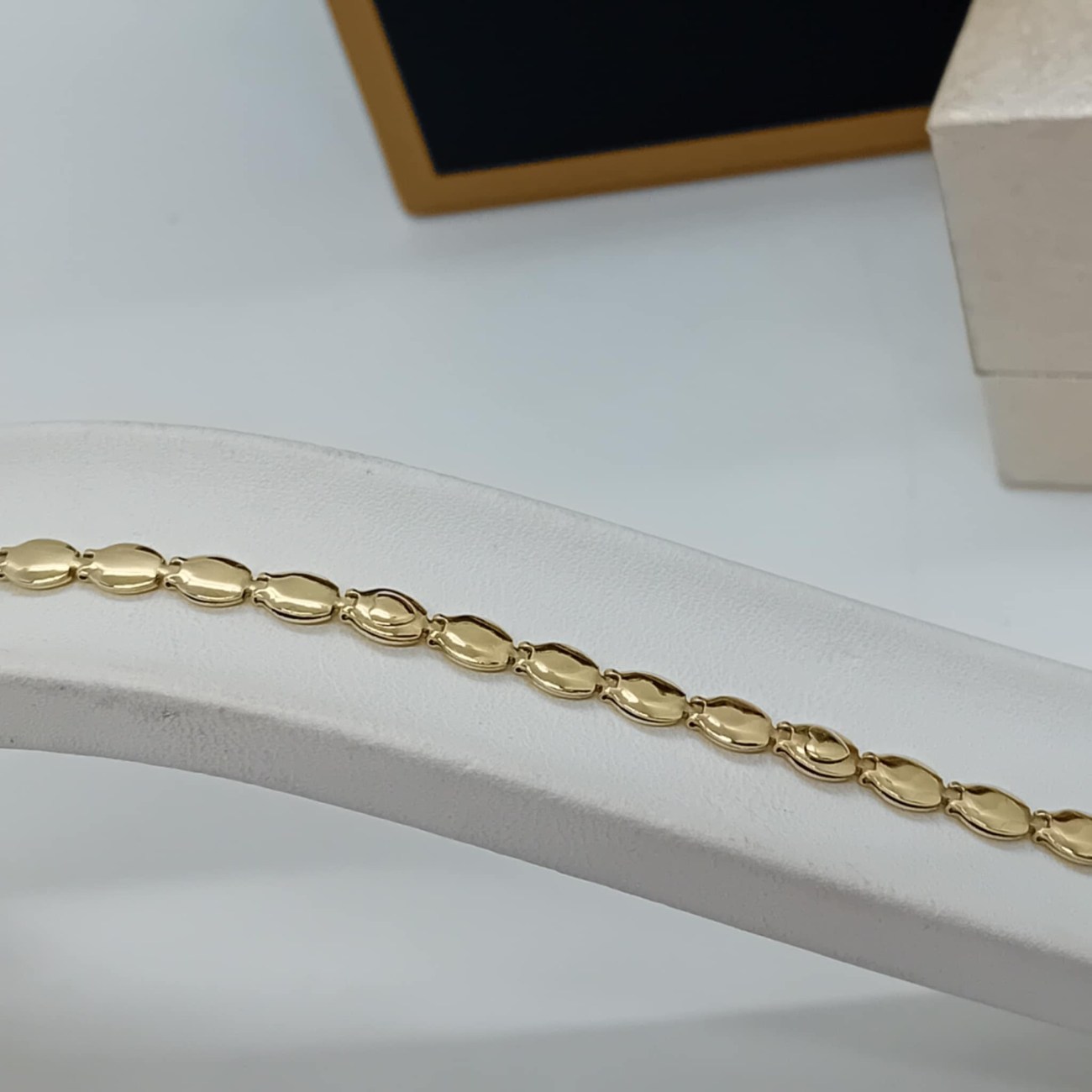 Λιτό βραχιόλι χρυσή αλυσίδα σπαστή χειρός Κ14 