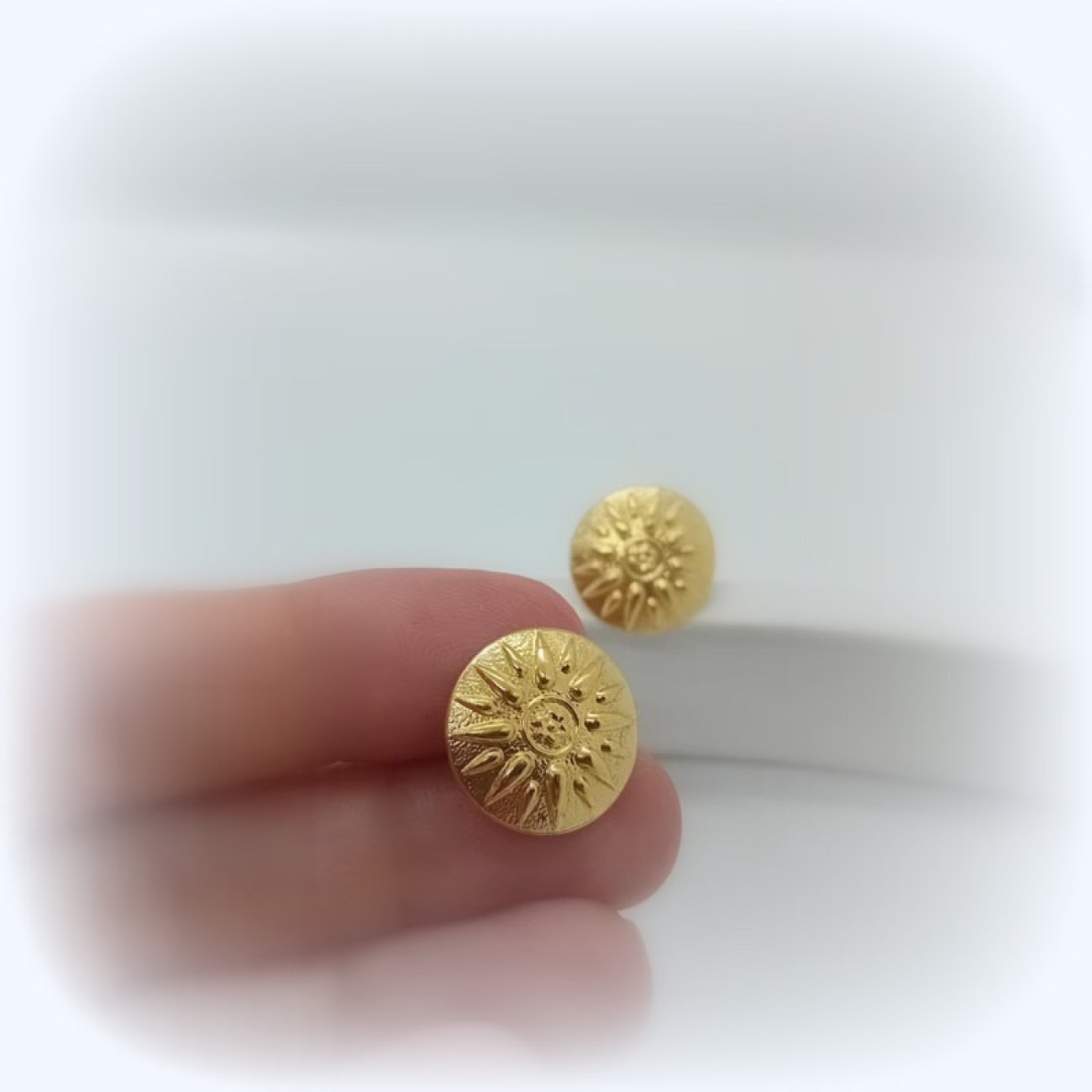 Σκουλαρίκια αρχαιοελληνικού ύφους ΗΛΙΟΣ ΤΗΣ ΒΕΡΓΙΝΑΣ