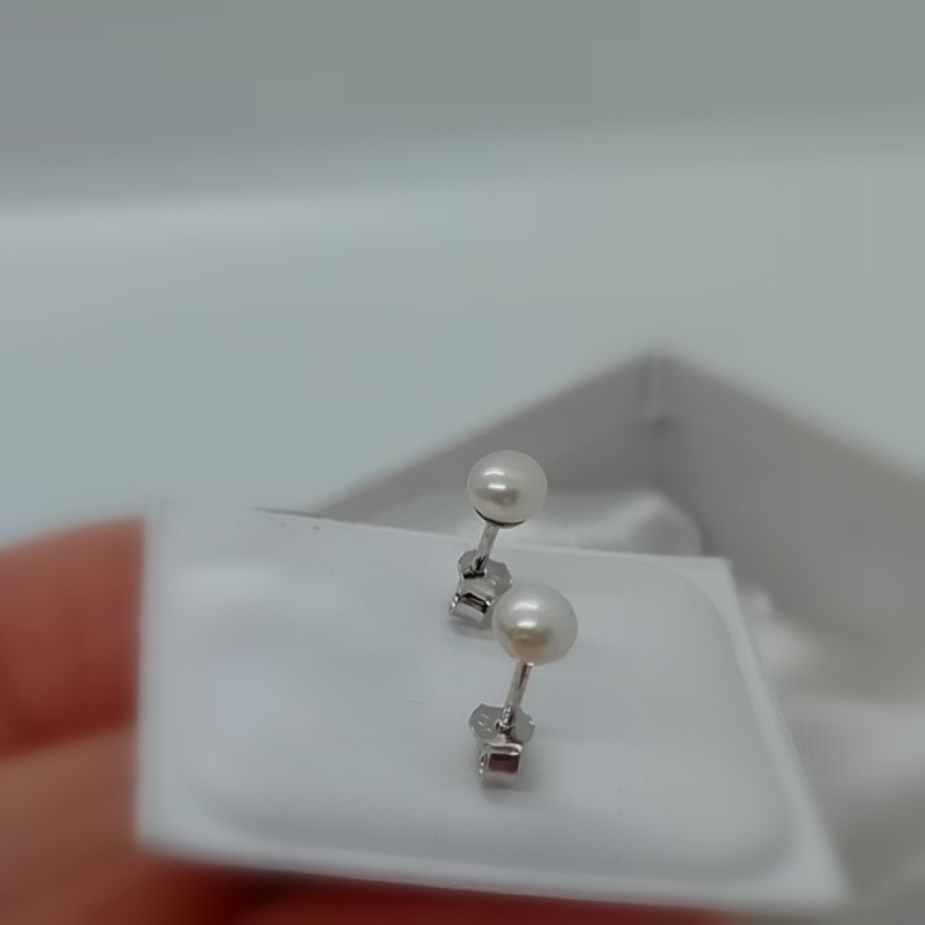 Σκουλαρίκια μικρές περλίτσες ΑΣΗΜΙ 925